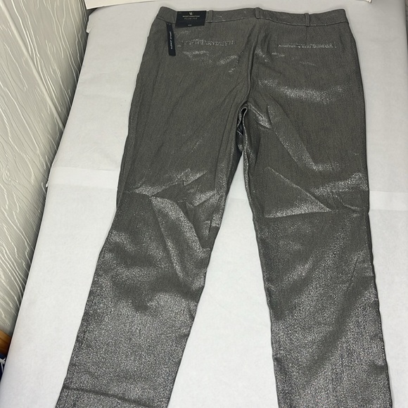 NWT Worthington Slim Fit Size 14 Women’s Silver Pants Ankle Length - Picture 6 of 10